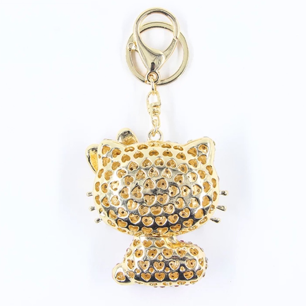 Hello Kitty Sparkling Rhinestone Keychain Bag Charm - Picture 4 of 4